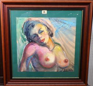 Hagers Albert 1915-2005,Female nude,Bellmans Fine Art Auctioneers GB 2018-09-11