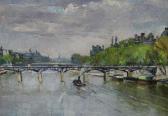 HAGUINOYA Iwao 1900-1900,Vue du Pont des Arts à Paris,1933,Eric Caudron FR 2019-06-28