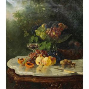HAHN William Karl 1829-1887,Still life with Fruits,Clars Auction Gallery US 2021-11-19