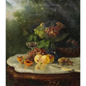 HAHN William Karl 1829-1887,Still life with Fruits,Clars Auction Gallery US 2021-10-17