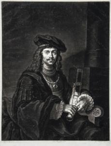 HAID Johann Gottfried 1710-1776,Portrait of a seated man, holding a sword,Dreweatts GB 2017-06-22