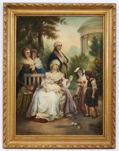 HAIER Josef 1816-1891,Maria Antonieta, Luís XVI e filhos,1881,Cabral Moncada PT 2016-12-13