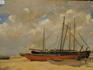 HAIGH B.r.s,Tending beached boats,1933,Andrew Smith and Son GB 2011-09-13