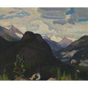 HAINES Frederick Stanley 1879-1960,LOOKING DOWN THE VALLEY,Waddington's CA 2024-02-01