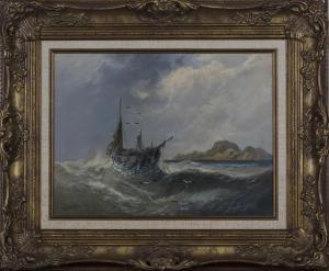 HALE W,Coastal View with Shipwreck,Tooveys Auction GB 2020-09-16