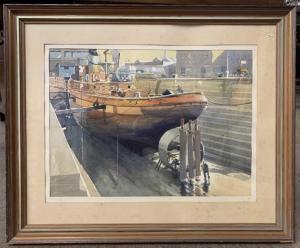 HALES Gordon Hereward 1916-1997,The Sun xxv in Dry Dock,1977,Keys GB 2023-01-05
