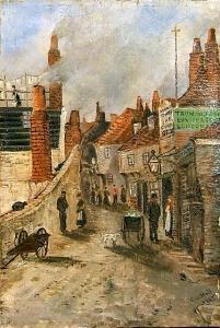 HALL C.G 1800,Views of back streets in Dover, Kent, with numerou,1885,Canterbury Auction 2007-08-14