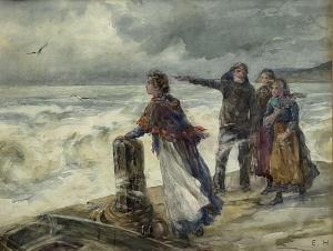 HALL Ethel 1894-1940,Figures on a Jetty,David Duggleby Limited GB 2021-04-16