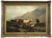 HALL Frederick 1860-1948,Cattle herd inthe Scottish Highlands,Nagel DE 2008-09-17
