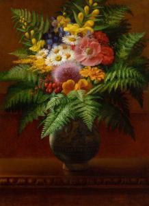 HALL George Henry 1825-1913,Floral Still Life,1872,William Doyle US 2023-11-08