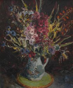 HALL George Wright 1895-1974,Still life with flowers in a jug,Woolley & Wallis GB 2021-12-07