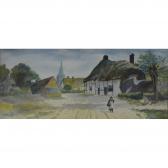 HALL J 1800-1900,Village scene,1920,Gilding's GB 2017-12-05