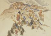 HALL JOHN ALEXANDER 1914-2002,Mountainous landscape,1963,Rosebery's GB 2021-12-01