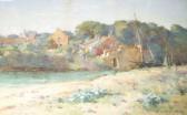 HALL Mildred M 1800-1900,River Scene with Buildings,Keys GB 2013-02-01