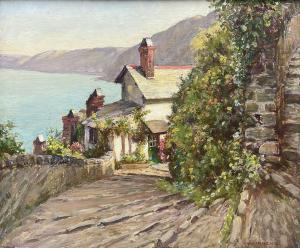 HALL NEALE George 1863-1940,Clovelly - Up and Down Along,1919,David Duggleby Limited GB 2023-03-17