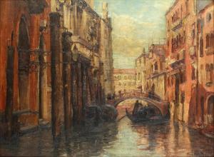 HALL NEALE Maud 1870-1950,Venetian canal scene,Bonhams GB 2014-04-15