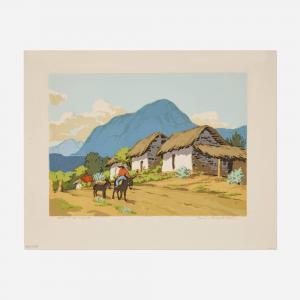 HALL Norma Bassett 1889-1957,Road to the Village,1948,Toomey & Co. Auctioneers US 2024-03-07