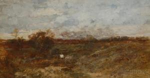 HALL Oliver 1869-1957,Flock and Herders in a Broad Autumn Landscape,Skinner US 2008-04-10