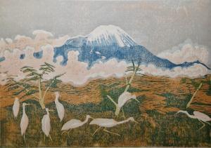 HALL Pauline S 1918-2007,Egrets Under Kilimanjaro,The Cotswold Auction Company GB 2023-10-31