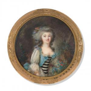 HALL Peter Adolf 1739-1793,Portrait d'une jeune femme dans ,Artcurial | Briest - Poulain - F. Tajan 2024-03-21