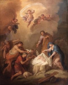 HALLE Claude Guy 1652-1736,Adoration des bergers,Ferri FR 2012-04-13