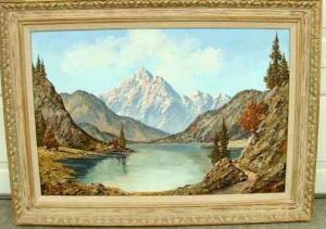 HALLER J 1800-1900,Alpine Landscape,Auctions by the Bay US 2003-02-08