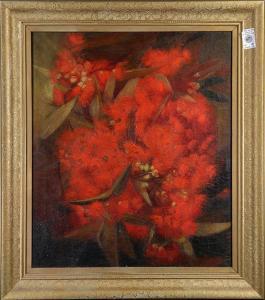 Haller Nellie 1872-1966,Red Flowers,Clars Auction Gallery US 2017-09-16