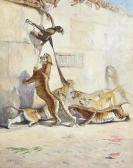 HALLER Tony 1907-1944,Escaping from wild beasts,1932,Christie's GB 2012-02-01
