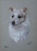 HALLETT Dorothy S 1913-1930,A portrait study of 'Tiny' the terrier,Cuttlestones GB 2017-09-14
