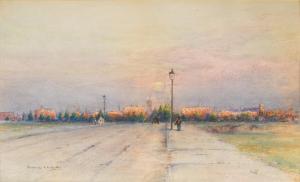 HALLETT Hendricks A 1847-1921,Sunrise over the City,Abell A.N. US 2023-03-02