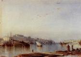 HALLEWELL Col. Edmund Gilling 1822-1869,Valletta Harbour,1860,Sotheby's GB 2001-10-17