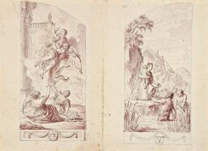 HALLEZ Germain Joseph 1769-1840,Zwei Mythologische Szenen,Palais Dorotheum AT 2008-03-31