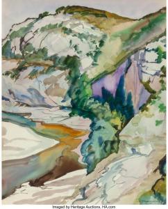 HALLOWELL Robert 1886-1939,Landscape,1928,Heritage US 2018-03-11