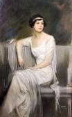 HALMI Arthur Lajos 1866-1939,Seated portrait of a society lady,1913,Canterbury Auction GB 2022-12-03