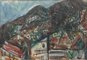 HALPERN Elchanan 1914-1995,Landscape in the Galilee,Montefiore IL 2023-05-02