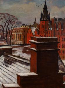 HALPERT Samuel 1884-1930,Rooftops,1929,William Doyle US 2023-04-05