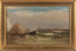 HALSALL William Formby 1841-1919,Study at Gay Head,1880,Eldred's US 2023-07-28