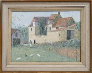 HALSBY Julian 1948,Farmhouse near Sarlat,Lots Road Auctions GB 2023-03-05