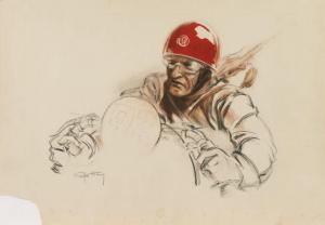 HAM GEO 1900-1972,Pilote au casque rouge,Artcurial | Briest - Poulain - F. Tajan FR 2012-11-11