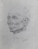 HAM MICHAEL G 1900,Head and shoulders portrait of an elderly gentleman,1936,Mallams GB 2014-07-11