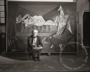 HAM Richard 1920-2014,Picasso in Paris Studio - Picasso Sitting,1945,Ro Gallery US 2010-10-14
