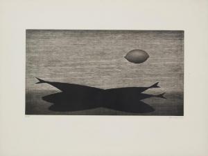 HAMAGUCHI Yozo 1909-2000,Lemon and Fish,1958,John Moran Auctioneers US 2024-03-26