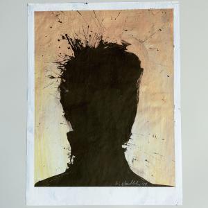 HAMBLETON Richard 1952-2017,Untitled (Portrait Silhouette),1994,Stair Galleries US 2024-02-15
