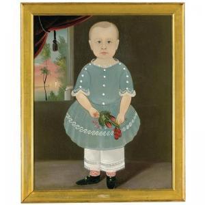 HAMBLIN Sturtevant J 1817-1884,portrait of a young boy with flowers,Sotheby's GB 2004-01-16
