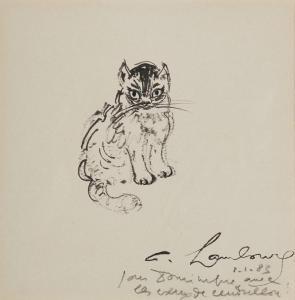 HAMBOURG Andre 1909-1999,Le chat,1983,Art Richelieu FR 2024-04-16