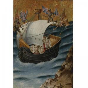 HAMBURG SCHOOL,THE VOYAGE OF ST. URSULA TO COLOGNE,1420,Sotheby's GB 2008-01-24