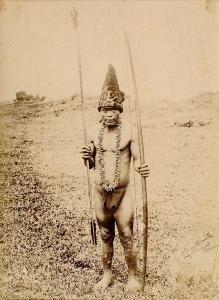HAMELLE Alfredo 1841-1918,Chasseur indien à l'arc et chapeau de jaguar.,Kapandji Morhange 2011-11-14