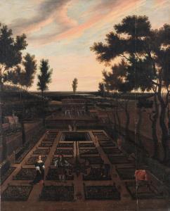 HAMERS Melchior 1638-1710,Coppia di paesaggi con figure intenti,Cambi IT 2017-05-17