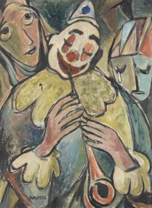 HAMERSMA Cyril 1900-1900,THE CLOWN,1918,Mellors & Kirk GB 2016-09-14