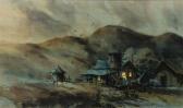 HAMILTON Frank Moss 1930-1999,Evening Laguna Canyon,Jackson's US 2021-07-14